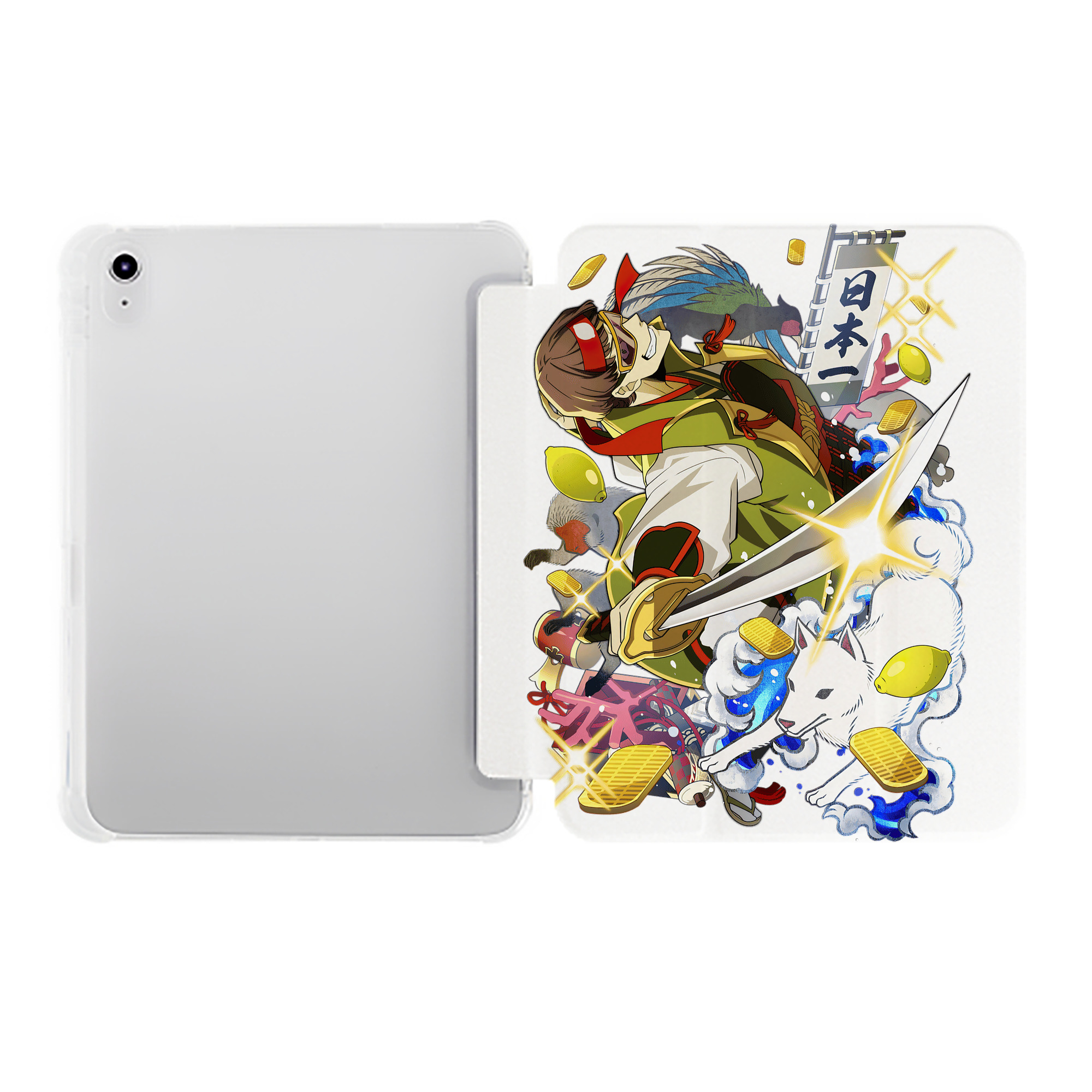 （画像用） 文豪ストレイドッグス Bungo Stray Dogs IPad ケース ペン収納付き 三つ折りスタンド PUレザー×シリコン 対応機種9.5/10.5/10.9インチ